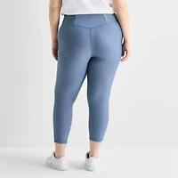 Xersion EverContour+ Womens High Rise 23" Plus Cropped Legging
