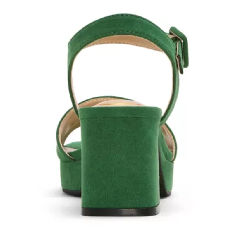 Liz Claiborne Womens Delvin Heeled Sandals