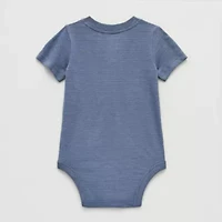 Okie Dokie Baby Boys Henley Neck Short Sleeve Bodysuit