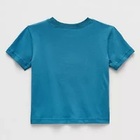 Okie Dokie Baby Boys Round Neck Short Sleeve Regular Fit Graphic T-Shirt