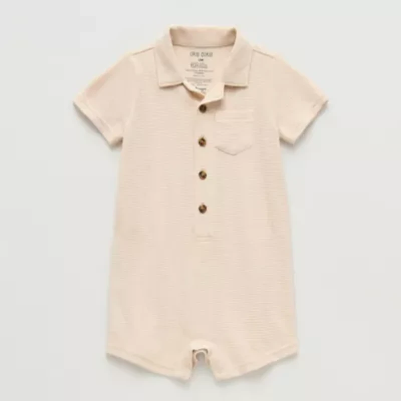 Okie Dokie Baby Boys Short Sleeve Romper