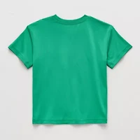 Okie Dokie Active Toddler & Little Boys Crew Neck Short Sleeve Regular Fit Graphic T-Shirt