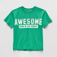 Okie Dokie Active Toddler & Little Boys Crew Neck Short Sleeve Regular Fit Graphic T-Shirt