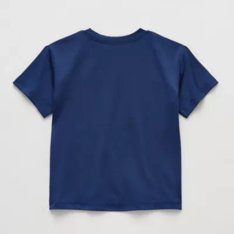 Okie Dokie Active Toddler & Little Boys Crew Neck Short Sleeve Regular Fit Graphic T-Shirt