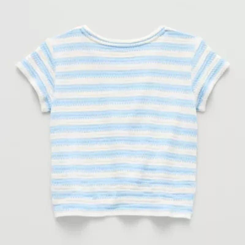 Thereabouts Little & Big Kid Girls Crew Neck Short Sleeve T-Shirt