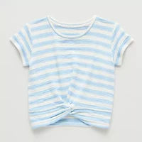 Thereabouts Little & Big Kid Girls Crew Neck Short Sleeve T-Shirt