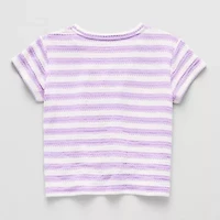 Thereabouts Little & Big Kid Girls Crew Neck Short Sleeve T-Shirt
