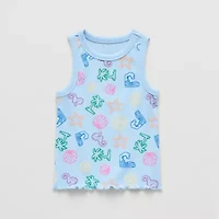 Thereabouts Little Girls Round Neck Sleeveless Tank Top