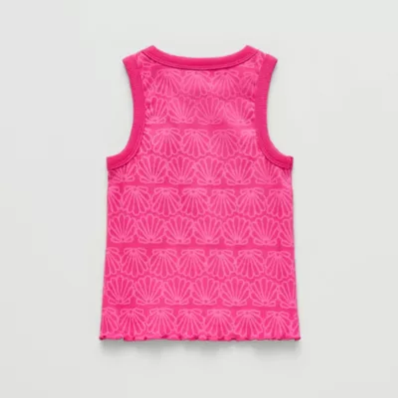 Thereabouts Little Girls Round Neck Sleeveless Tank Top