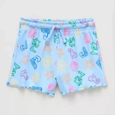 Thereabouts Little Girls Mid Rise Pull-On Short