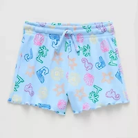 Thereabouts Little Girls Mid Rise Pull-On Short