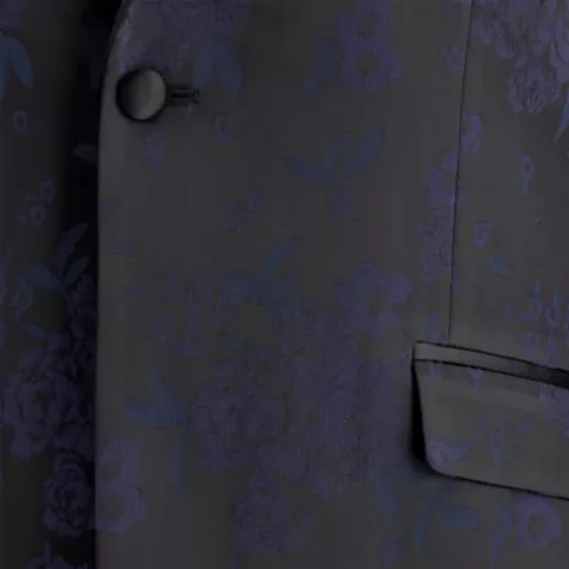 J. Ferrar Evening Edition Mens Floral Stretch Fabric Slim Fit Sport Coat