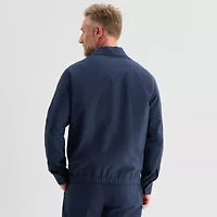 Stafford Linen Blend Mens Bomber Jacket