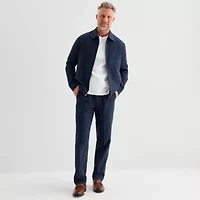 Stafford Linen Blend Mens Bomber Jacket