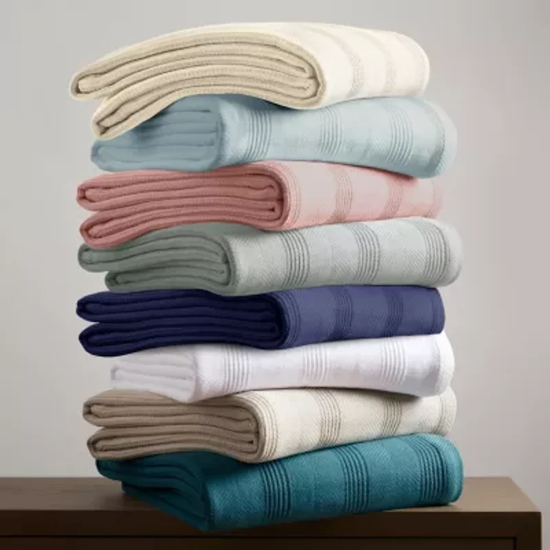 Vellux All Season Knit Cotton Collection Blanket