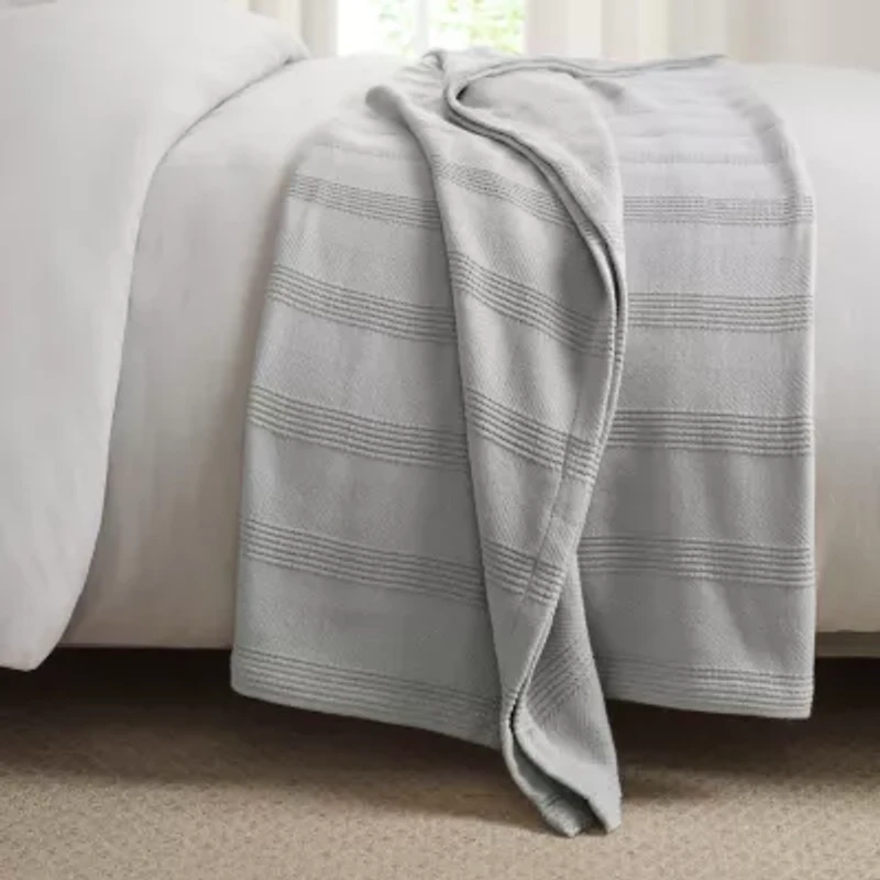 Vellux All Season Knit Cotton Collection Blanket