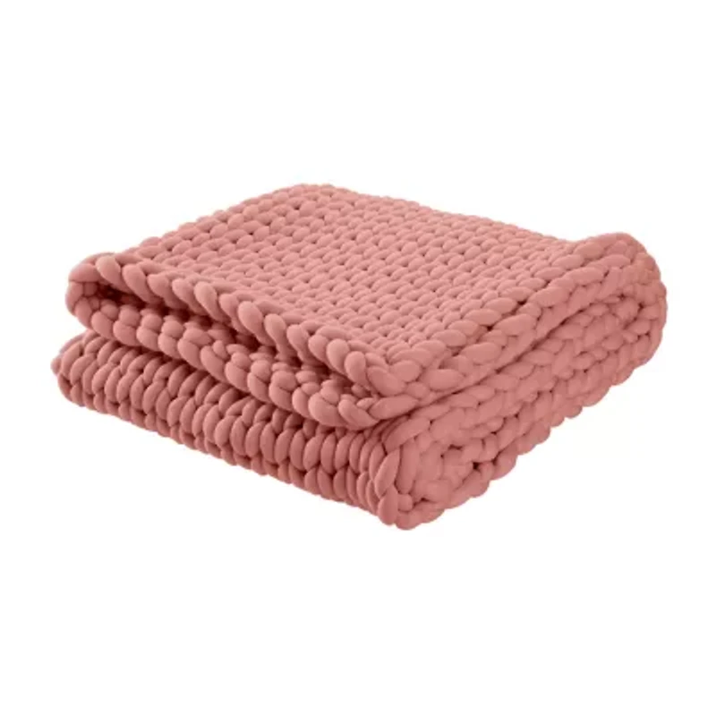 Vellux Weighted Chunky Knit Blanket