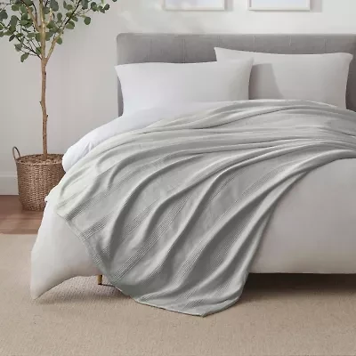 Vellux All Season Knit Cotton Collection Blanket