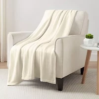 Vellux All Season Knit Cotton Collection Blanket