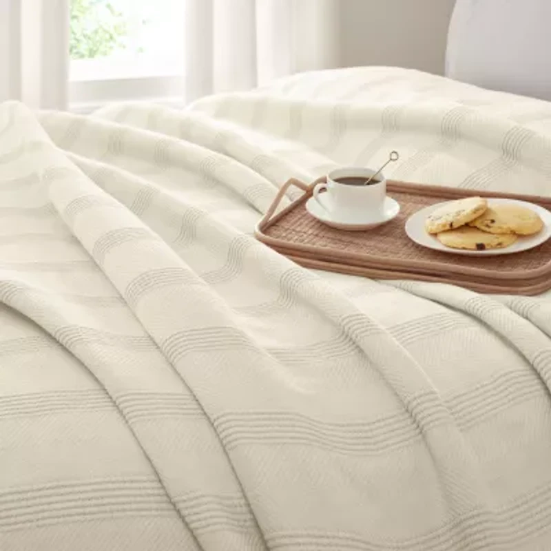 Vellux All Season Knit Cotton Collection Blanket