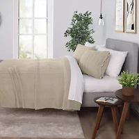 Vellux Supersoft Knit Striped Malmo Blanket