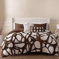Bebejan Toffee Web 5-pc. Midweight Reversible Comforter Set