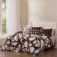 Bebejan Toffee Web 5-pc. Midweight Reversible Comforter Set