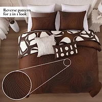 Bebejan Toffee Web 5-pc. Midweight Reversible Comforter Set