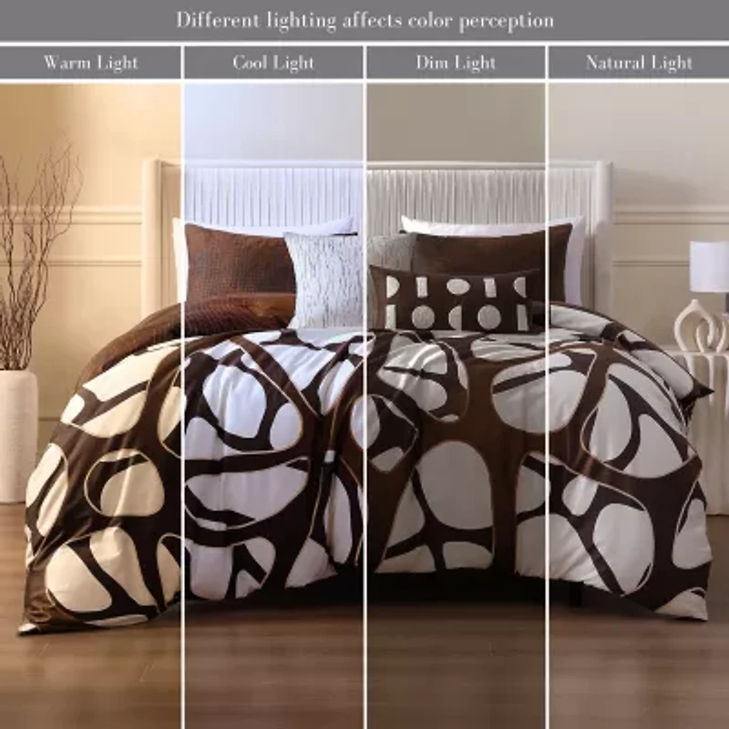 Bebejan Toffee Web 5-pc. Midweight Reversible Comforter Set