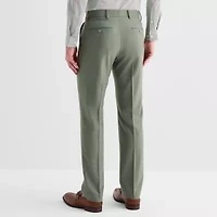 J. Ferrar Ultra Comfort Mens Stretch Fabric Slim Fit Flat Front Suit Pant