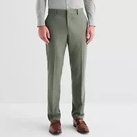 J. Ferrar Ultra Comfort Mens Stretch Fabric Slim Fit Flat Front Suit Pant