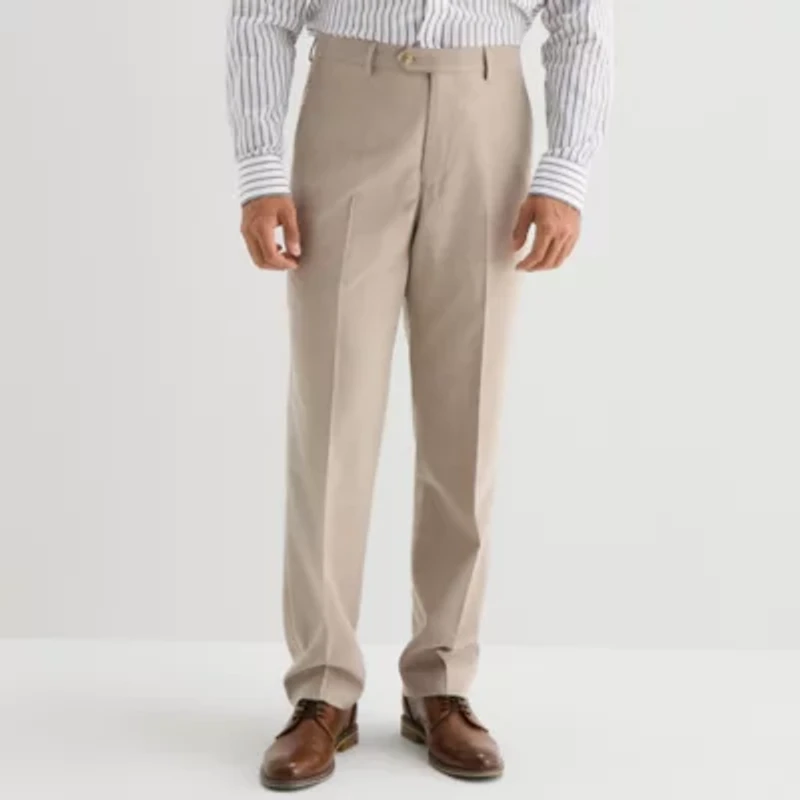 Stafford Coolmax All Season Ecomade Mens Classic Fit Flat Front Suit Pant