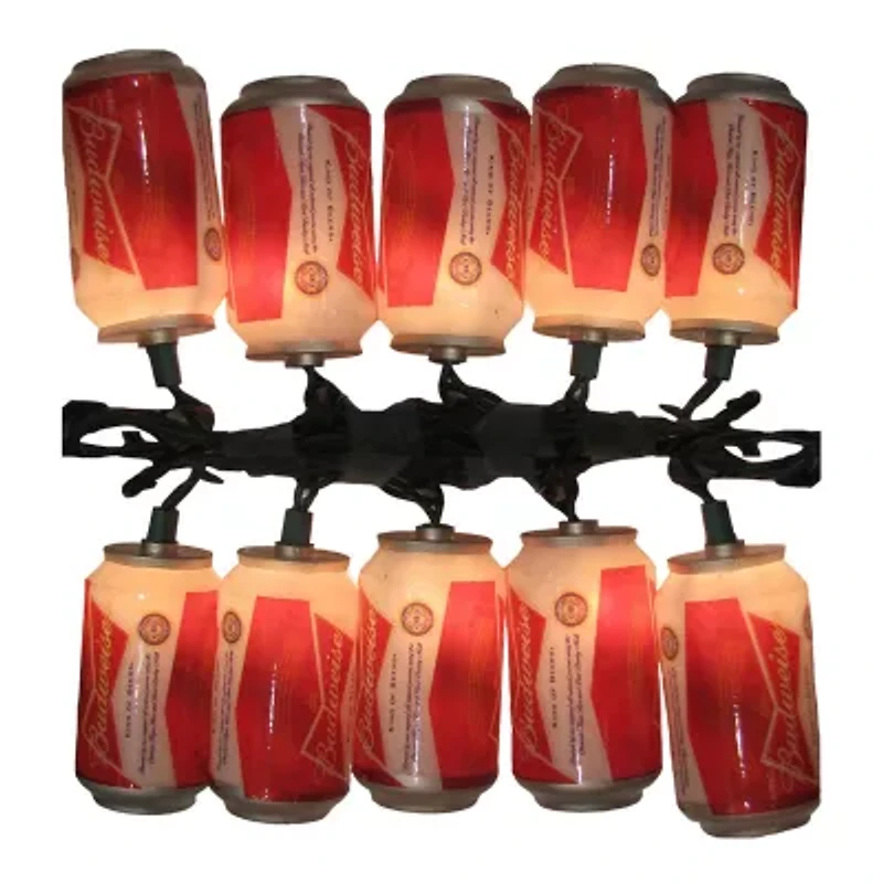 Kurt Adler 10-Light Budweiser Can Light Set