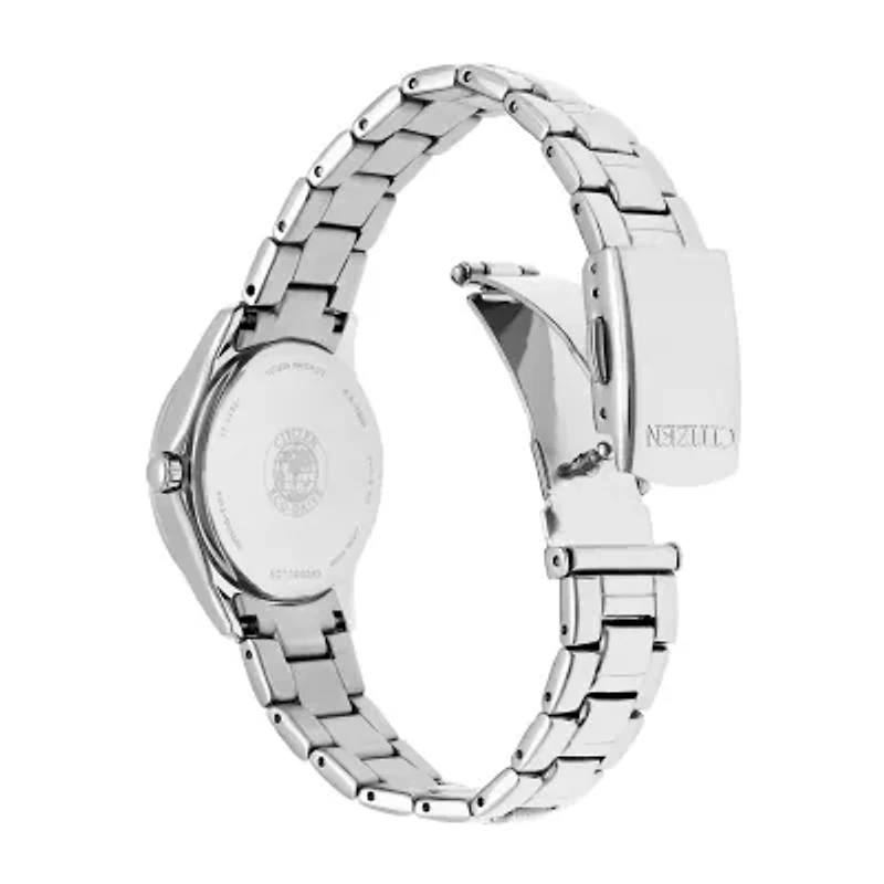 Citizen Silhouette Crystal Womens Crystal Accent Silver Tone Stainless Steel Bracelet Watch Fe1140-86x