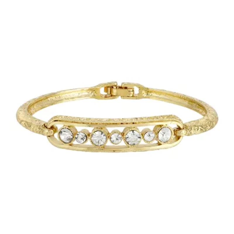 1928 Gold Tone Womens Bangle Bracelet