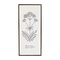 8x18 Botanical Crinkle Cut Wall Sign