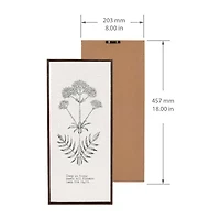 8x18 Botanical Crinkle Cut Wall Sign