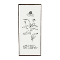 8x18 Wildflower Crinkle Cut Wall Sign