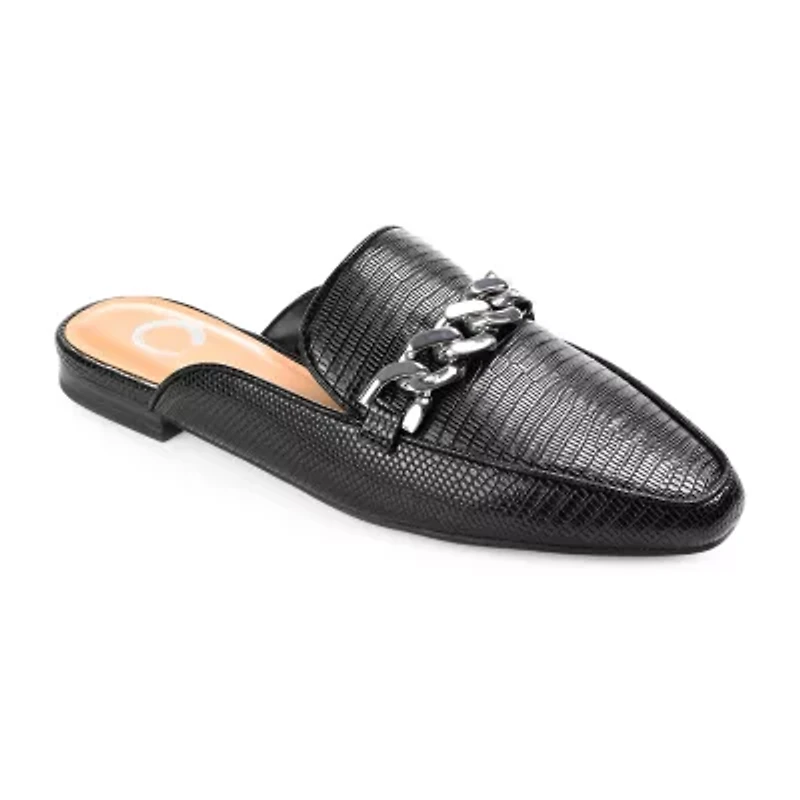 Journee Collection Hazina Womens Square Closed Toe Mules