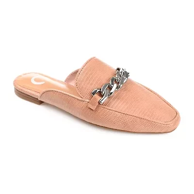 Journee Collection Hazina Womens Square Closed Toe Mules