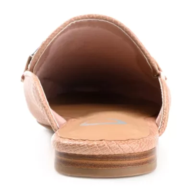 Journee Collection Hazina Womens Square Closed Toe Mules