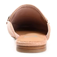 Journee Collection Hazina Womens Square Closed Toe Mules