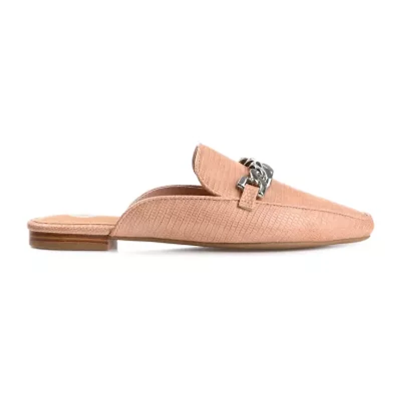 Journee Collection Hazina Womens Square Closed Toe Mules