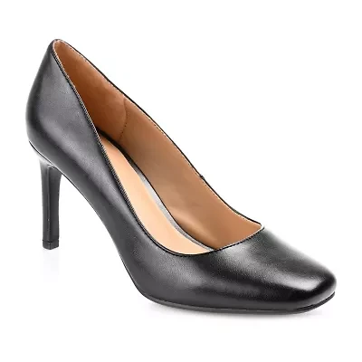 Journee Collection Monalee Womens Square Closed Toe Stiletto Heel Pumps