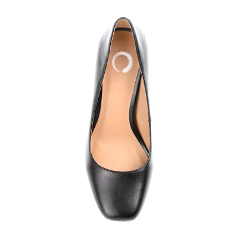 Journee Collection Monalee Womens Square Closed Toe Stiletto Heel Pumps