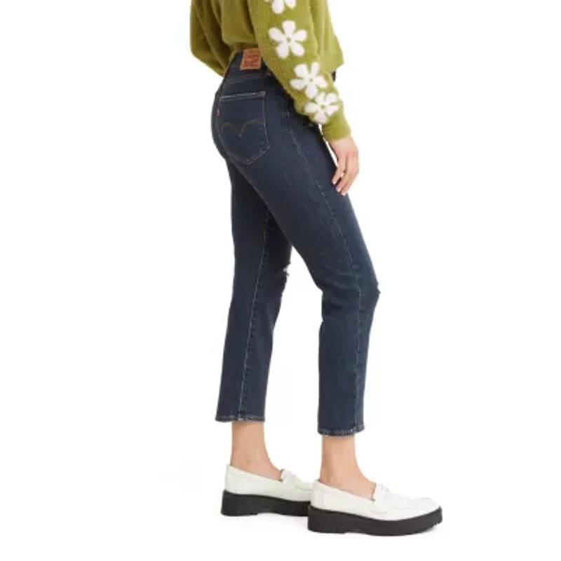 Levi's® Womens High Rise 724™ Stretch Fabric Regular Fit Straight Leg Cropped Jean