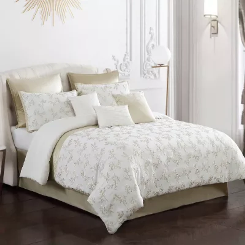 Riverbrook Home Tianna 9-pc. Midweight Embroidered Comforter Set