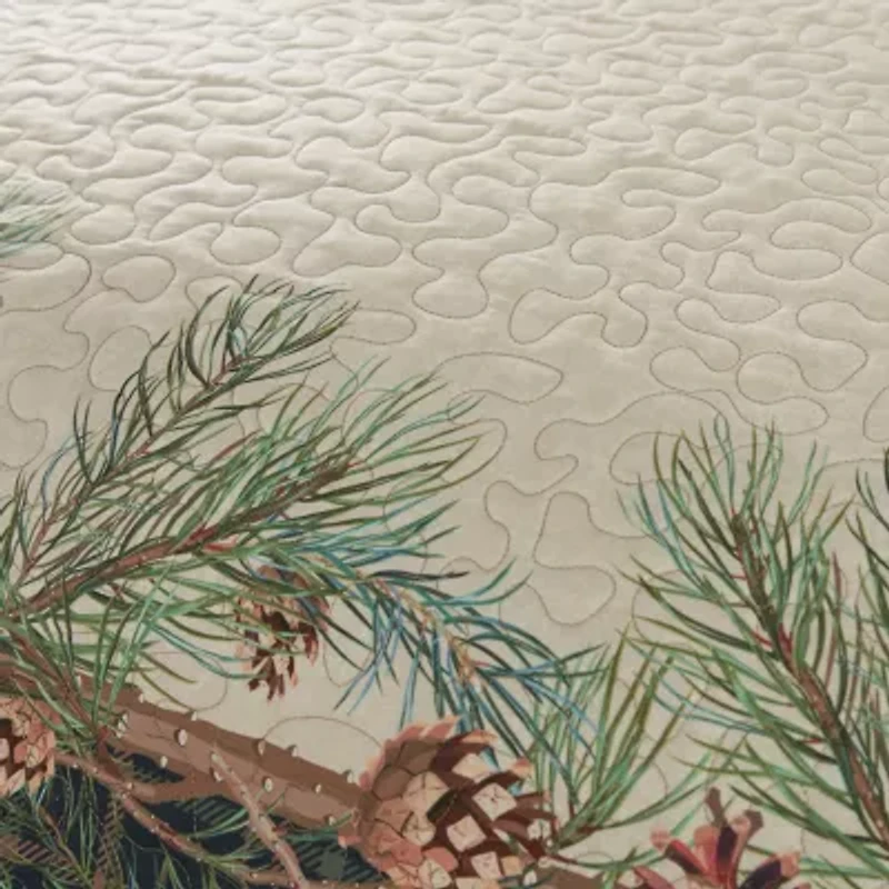 Donna Sharp Pine Boughs 3-pc. Reversible Quilt Set