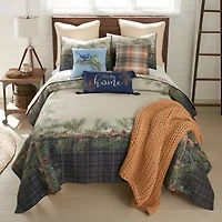 Donna Sharp Pine Boughs 3-pc. Reversible Quilt Set