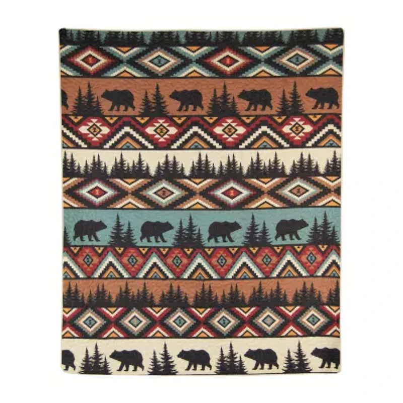 Your Lifestyle By Donna Sharp Bear Totem Reversible Quilt Set